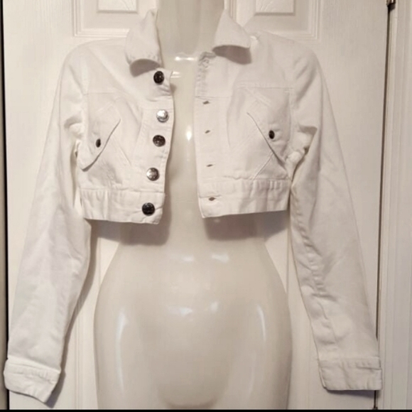 Cropped white jacket - Picture 1 of 3